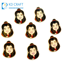 High quality bulk cheap custom metal hard enamel souvenir badge mo dao zu shi the untamed cartoon wei wuxian lapel pin for sale